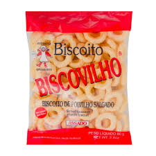 BISCOITO DE POLVILHO ARGOLA SALGADO UND 80GR